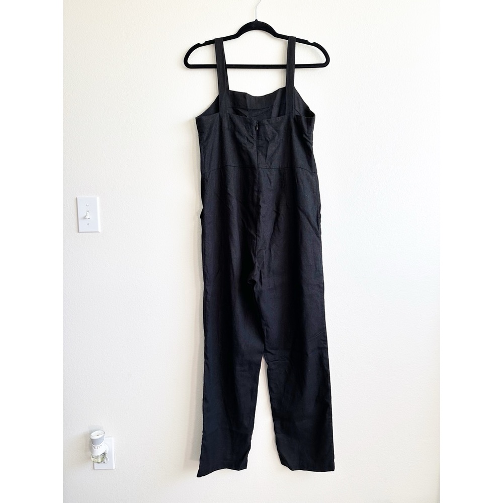 AURA Linen Jumpsuit in black XS - Picture 5 of 10